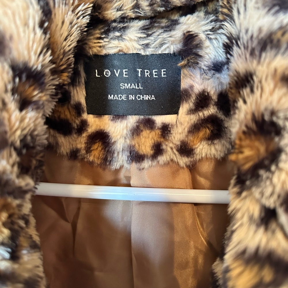 Love Tree Brown and Black Teddy Jacket with Plush Faux Fur Lining